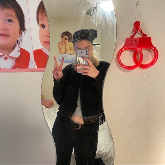 Leather macramé jacket - Picture 2 of 2